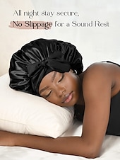 abordables Chapeaux pour femmes-bonnet de nuit en satin de soie avec nœud pour femme – protection des cheveux douce, confortable et élégante, disponible en plusieurs couleurs