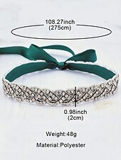 cheap Women&#039;s Belt-Crystal Rhinestone Bridal Waistband – Elegant Wedding Dress Belt for Women – Perfect for Bridal Gowns, Weddings and Special Occasions