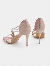 voordelige Formeel-Sandalen met hoge hak en kristalsteentjes voor dames – glamoureus design, perfect voor bruiloften, dansfeesten en speciale gelegenheden.