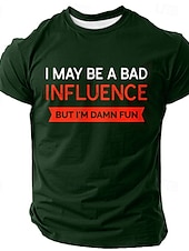 cheap Men&#039;s Funny T shirts-Men&#039;s Funny T Shirt Short Sleeve T shirt 3D Print Crew Neck Shirt Fashion Daily Street Daily Black Blue Green Summer Spring Clothing Apparel S M L XL XXL XXXL