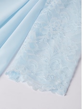 baratos Com jaqueta-Vestido A-Line de Mãe da Noiva Elegante Plus Size Gola Redonda Comprimento Até o Joelho Chiffon Renda Manga Longa com Renda 2025