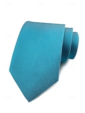 cheap Men&#039;s Ties &amp; Bow Ties-Men&#039;s striped satin tie, a variety of colors to meet different matching needs, suitable for business, wedding and formal events elegant and fashionable tie