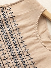 رخيصةأون قمصان مزيفة أساسية-نسائي قميص قمصان قطنية كتان بلوزة كتان قطني صناعي طباعة هندسي أساسي كاجوال بدون كم رقبة عالية مدورة قمصان عادية مناسب للبس اليومي أبيض كاكي رمادي الصيف