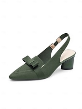 olcso Block Heels-slingback sarok masnival, flyknit hálós felsőrésszel és blokksarkúval elegáns irodai viselethez és esti rendezvényekhez