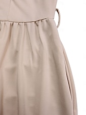 preiswerte Einfaches Kleid-Damen Midikleid blusenkleid A Linie Kleid Elegant Ausgefallene Arbeit Regular Fit Glatt Halbe Ärmel Hemdkragen Rote Königliches Blau Aprikose Sommer