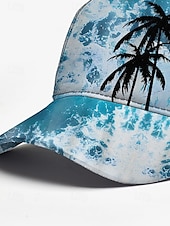 billige Herrehatter-baseballcaps for tropisk palmetre – sommerinspirert design, justerbar passform, komfortabel og lett, ideell for menn og kvinner, perfekt for stranddager og utendørsaktiviteter