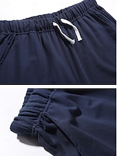 baratos perna larga e cintura alta-Mulheres chinês Moda Básico Capris Cintura Média Tecido Bolsos Com Cordão Conforto Exterior Sem Elasticidade Férias Rua Diário Castanho Avermelhado Marron Escuro Azul Marinho Escuro cáqui Verão