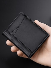 cheap Wallets-Men&#039;s RFID Blocking Wallet, Premium Cowhide Leather, Slim Design with Multiple Card Slots and ID Window – Secure and Stylish Wallet for Everyday Use Wine Black Dark Green