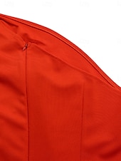 preiswerte Kentucky Kleid-Kentucky Derby Damen Midi Kleid Normaler Jumpsuit Elegant Einfarbig Ärmellos Ein Schulter Hohe Taille Party Cocktailkleid Reguläre Passform Schwarz Weiß Rot Sommer
