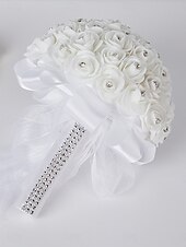 abordables Fleurs de mariage-Fleurs de poignet de mariage Bouquets Mariage / Soirée / Fête PVC (Polyvinylchlorid) A Fleurs