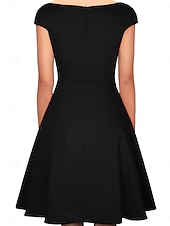 preiswerte abendkleider-Damen kleid lang Casual kleid Maxidress A Linie Kleid Basic Brautkleider schlicht Urlaub Party Arbeit Regular Fit Glatt Ärmellos Rundhalsausschnitt Schwarz Wein Rote Sommer Frühling