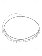 cheap Women&#039;s Belt-Gold Star Belly Chain with Crystal Detailing – Adjustable Waist Jewelry for Women, Boho Chic Style, Perfect for Beachwear, Festivals and Parties