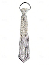 abordables Cravates et nœuds papillon pour hommes-cravate style diamant en strass pour hommes et femmes – détail étincelant en faux diamant pour événements officiels, fêtes et occasions spéciales