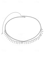 cheap Women&#039;s Belt-Gold Star Belly Chain with Crystal Detailing – Adjustable Waist Jewelry for Women, Boho Chic Style, Perfect for Beachwear, Festivals and Parties