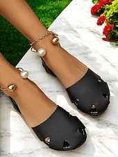 economico Sandali Piani-sandali bassi beige da donna con design ritagliato – eleganti scarpe aperte con cinturino posteriore per look estivi, casual e da vacanza