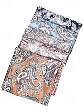 cheap Women&#039;s Scarves-Paisley pattern multicolor silk scarf - soft and stylish women&#039;s headband and pocket square, perfect for casual, outdoor and formal occasions