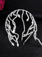 billige Bryllup og hendelser-Hodeplagg Rhinestone bryllup Elegant Vintage med krystaller hodepynt hodeplagg