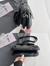 billiga Crossbodyväskor-brun crossbody-väska i konstläder med dubbdetaljer – avslappnad, trendig handväska för vardagsbruk, shopping och utflykter svart röd blå