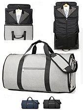 abordables Bolsos de viaje-Bolsa de viaje para traje de hombre, bolsa de lona: diseño espacioso de bolsa de lona, cierre de cremallera, varios colores, duradera y elegante, perfecta para viajes de negocios, viajes y ocasiones especiales.