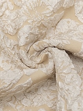 levne květiny-Mořská panna  trubková večerní toaleta elegantní šaty formální večerní párty podlahové délky bez rukávů jedno rameno květinový brokát s mašlí(s) rozparkem svatební host šaty