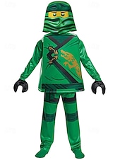 levne Chlapecké kostýmy-Ninja Cosplay kostým Úbory Legrační kostýmy cosplay Chlapecké Dívčí Dětské Výkon Párty předvečer Všech svatých Karneval Mardi Gras Jednoduchý karnevalový kostým