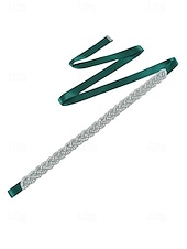 cheap Women&#039;s Belt-Crystal Rhinestone Bridal Waistband – Elegant Wedding Dress Belt for Women – Perfect for Bridal Gowns, Weddings and Special Occasions