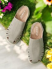 preiswerte Komfortsandalen-Slingback-Freizeitsandalen für Damen – geschlossene Schuhe mit Cut-out-Design, bequem für den Alltag und Frühlings-/Sommeranlässe