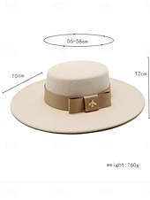 abordables Chapeaux de fête-Chapeaux en tulle et coton chapeau fedora élégant vintage pour un mariage avec un accessoire de noeud headwear chapeaux robe de course