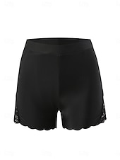 abordables Bas de bikini-Femme Maillots de Bain Caleçon extensible Maillot de bain Dentelle Patchwork Vacances Tenues de plage Couleur unie Sans Manches Maillots de bain