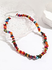 levne Dámský náhrdelník-ametystový křišťálový náhrdelník pro ženy přírodní kámen, surové čipové korálky, boho chic styl ideální pro každodenní nošení, duchovní a léčivé šperky