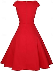 preiswerte abendkleider-Damen kleid lang Casual kleid Maxidress A Linie Kleid Basic Brautkleider schlicht Urlaub Party Arbeit Regular Fit Glatt Ärmellos Rundhalsausschnitt Schwarz Wein Rote Sommer Frühling