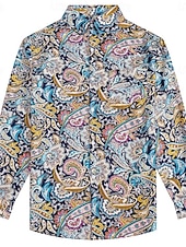 Χαμηλού Κόστους Αριστος-Ρετρό / Βίντατζ Δεκαετία '70 Πουκάμισο Χίπισσα Λαχούρι Φανταχτερή Φόρεμα Ανδρικά Πάρτι Καθημερινά Ρούχα Παρέλαση Υπερηφάνειας Ενηλίκων Πουκάμισο