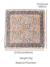 cheap Women&#039;s Scarves-Paisley pattern multicolor silk scarf - soft and stylish women&#039;s headband and pocket square, perfect for casual, outdoor and formal occasions