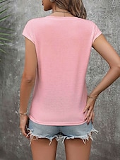 billige Påsket-skjorte-Påskedame Camisole Tank Topp Grafisk Dyr Stilig Uformell Uten Ermer V U-hals Vanlige Topper Daglig Trykk Rosa Sommer