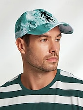 billige Herrehatter-baseballcaps for tropisk palmetre – sommerinspirert design, justerbar passform, komfortabel og lett, ideell for menn og kvinner, perfekt for stranddager og utendørsaktiviteter