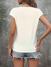voordelige Pasen T-shirt-Pasen Dames Camisole Tanktop Grafische Dier Stylish Casual Mouwloos V-hals Regular Tops Dagelijkse Print Beige Zomer