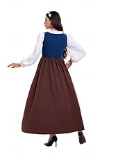 olcso Dirndl-Oktoberfest Ruhák Októberi fesztivál bajor Meadows Női Hagyományos stílusú ruha Ruha Fejpánt