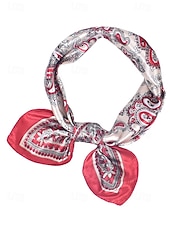 cheap Women&#039;s Scarves-Paisley pattern multicolor silk scarf - soft and stylish women&#039;s headband and pocket square, perfect for casual, outdoor and formal occasions