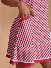 cheap Golf Dresses-Women&#039;s Golf Dress Yan pink Sleeveless Dress Ladies Golf Attire Clothes Outfits Wear Apparel