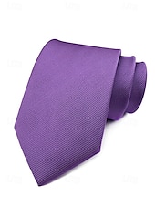 cheap Men&#039;s Ties &amp; Bow Ties-Men&#039;s striped satin tie, a variety of colors to meet different matching needs, suitable for business, wedding and formal events elegant and fashionable tie