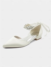 billige Formell-hvite rhinestone blonder spisse høye hæler – elegante brude bryllup stiletto pumps for kvinner