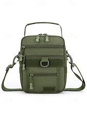 economico Borselli da uomo-borsa a tracolla mimetica digitale multifunzionale da uomo con tasche multiple - stile tattico per gli amanti dell&#039;outdoor, escursionismo, viaggi e uso quotidiano bianco nero verde