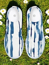 economico Sneakers da donna-Sneakers da passeggio da donna con stampa floreale, scarpe leggere e traspiranti in mesh, ideali per viaggi informali, passeggiate in giardino e comfort quotidiano.