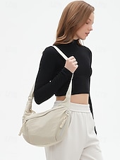 お買い得  クロスボディ・バッグ-女性用軽量クロスボディショルダーバッグ - 調節可能なストラップ付きのカジュアルな防水ナイロンスリングバッグ、旅行、ショッピング、日常使いに最適なマルチポケットデザイン