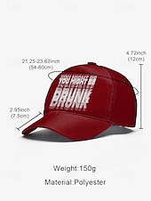 billige Herrehatter-morsom full baseballcaps – justerbar unisex-festlue, uformell snapback for menn og kvinner, nytt drikketilbehør for festivaler, barer og kvelder