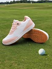 preiswerte Damen Golfschuhe-Damen Turnschuhe Flyknit Schuhe Outdoor Täglich Reise Kontrastfarbe Flacher Absatz Runde Zehe Sport Brautkleider schlicht Komfort Wanderschuhe Kunstleder Fliegendes Weben Schnürsenkel Weiß / Blau