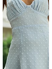 economico Abiti di Laurea-Per donna Mini Abito Abito Bianco Abito da laurea Abito Sottoveste Moda Moderno All&#039;aperto Compleanno Data Vestibilità regolare Semplice Senza Maniche Spalline sottili Bianco Azzurro Estate