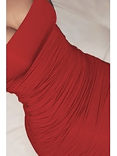 economico Abiti di Laurea-Per donna Mini Abito Abito Bianco Abito da laurea Abito Sottoveste Abito arricciato Moda Laurea Data Uscire Vestibilità regolare Semplice Senza Maniche Spalline sottili Rosa cipria Nero Bianco Rosso