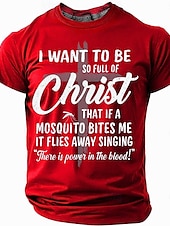 cheap Faith T shirts-Easter Men&#039;s Jesus Christian T Shirt Short Sleeve T shirt 3D Print Crew Neck Shirt Designer Casual Party Holiday Black Red Blue Summer Spring Clothing Apparel S M L XL XXL XXXL