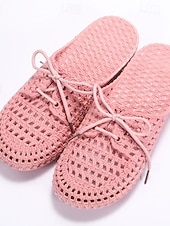 halpa Naisten pistokkaat-naisten kudotut slip-on-mokkasiinit – hengittävät nauhalliset ballerinat rannalla kävelyille, puutarhatöihin ja rentoon kesäasutukseen